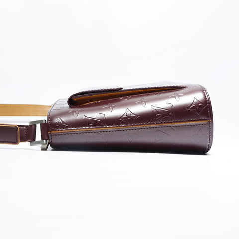 LOUIS VUITTON 2002 Monogram Matt Alston Shoulder Bag Red WS23523