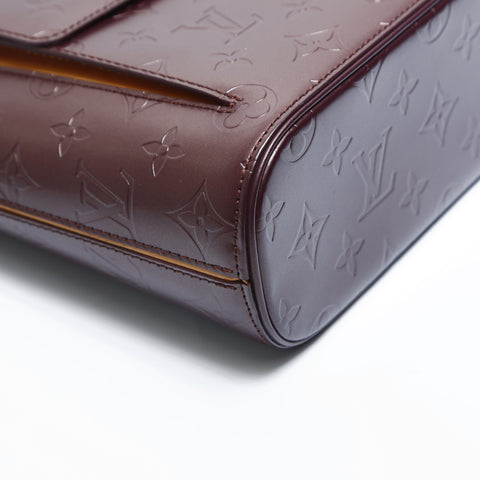 LOUIS VUITTON 2002 Monogram Matt Alston Shoulder Bag Red WS23523