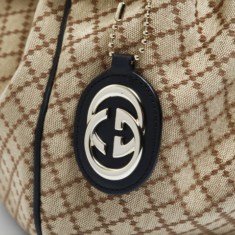 GUCCI Canvas Sukki Umhängetasche beige WS23524