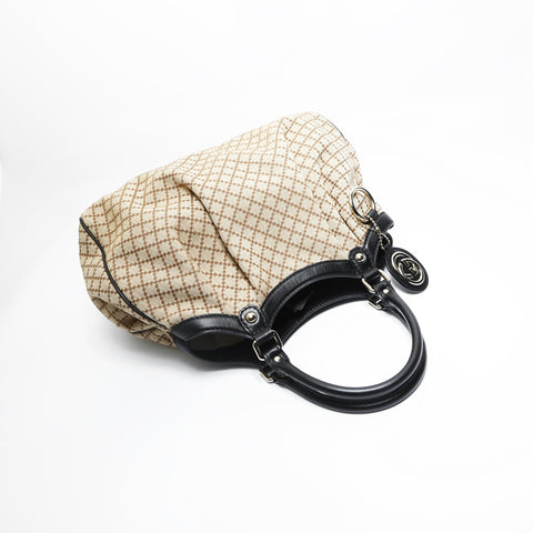 GUCCI Canvas Sukki Umhängetasche beige WS23524