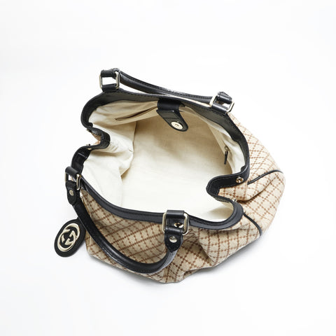 GUCCI Canvas Sukki Shoulder Bag beige WS23524