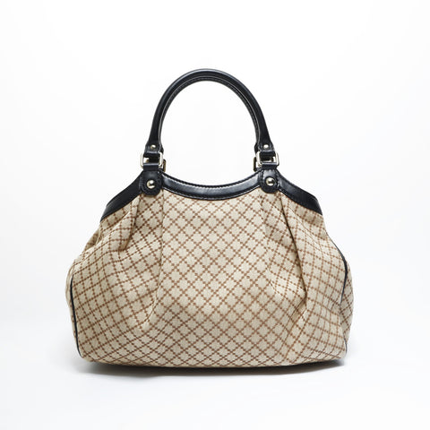 GUCCI Canvas Sukki Shoulder Bag beige WS23524