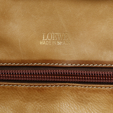 LOEWE Suede Amazona Square Large Handbag beige WS23525