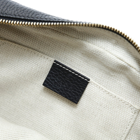 GUCCI Leather Soho Tassel Camera Bag Shoulder Bag black WS23526