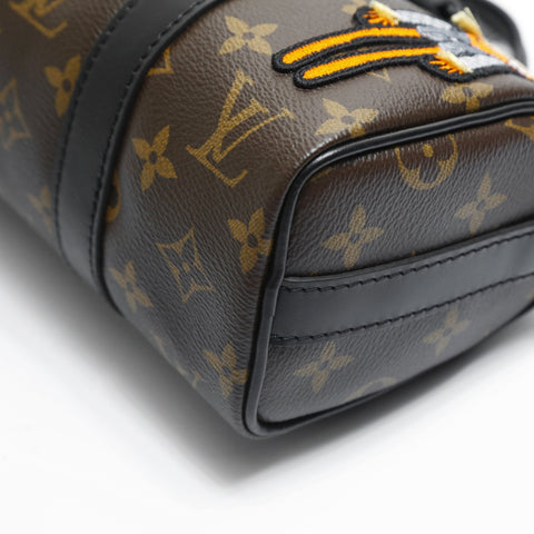 LOUIS VUITTON Monogram Virgil Abloh LV Friend Keepall XS 2021 Handbag Brown WS23527