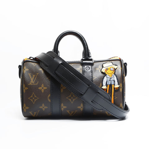 LOUIS VUITTON Monogram Virgil Abloh LV Friend Keepall XS 2021 Handbag Brown WS23527
