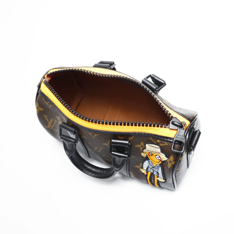 LOUIS VUITTON Monogram Virgil Abloh LV Friend Keepall XS 2021 Handbag Brown WS23527