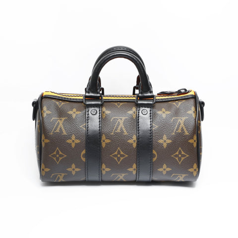 LOUIS VUITTON Monogram Virgil Abloh LV Friend Keepall XS 2021 Handbag Brown WS23527