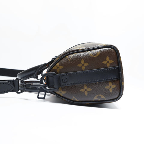 LOUIS VUITTON Monogram Virgil Abloh LV Friend Keepall XS 2021 Handbag Brown WS23527