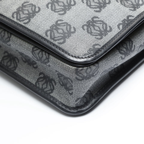 LOEWE Anagram PVC Shoulder Bag black WS23531