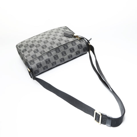 LOEWE Anagram PVC Shoulder Bag black WS23531