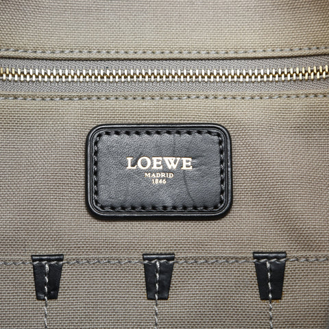 LOEWE Anagram PVC Shoulder Bag black WS23531
