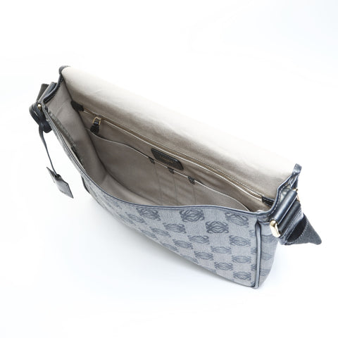 LOEWE Anagram PVC Shoulder Bag black WS23531