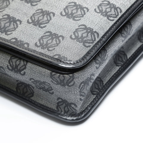 LOEWE Anagram PVC Shoulder Bag black WS23531