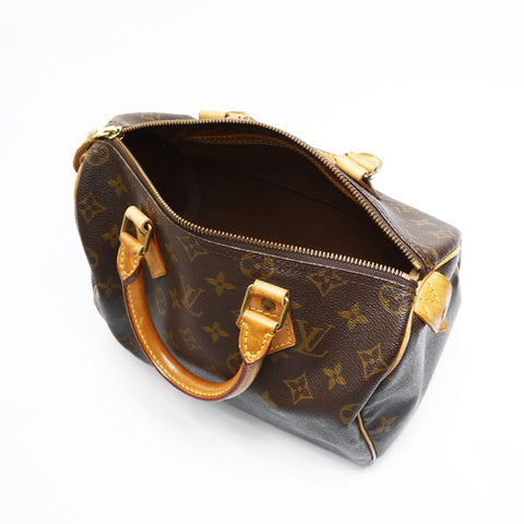 LOUIS VUITTON 1992 Monogram Speedy 25 Boston Bag Handbag Brown WS23534