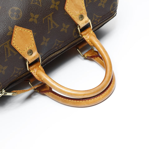 LOUIS VUITTON 1992 Monogram Speedy 25 Boston Bag Handbag Brown WS23534
