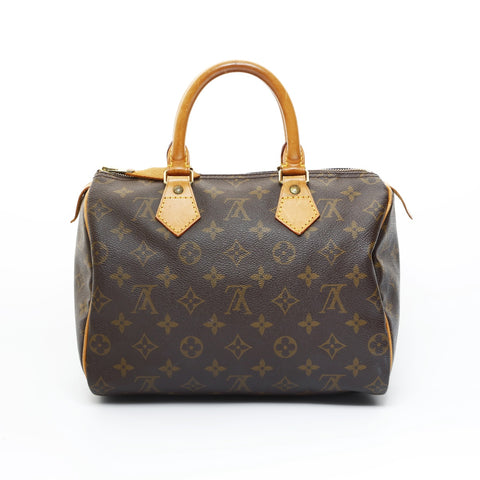 LOUIS VUITTON 1992 Monogram Speedy 25 Boston Bag Handbag Brown WS23534