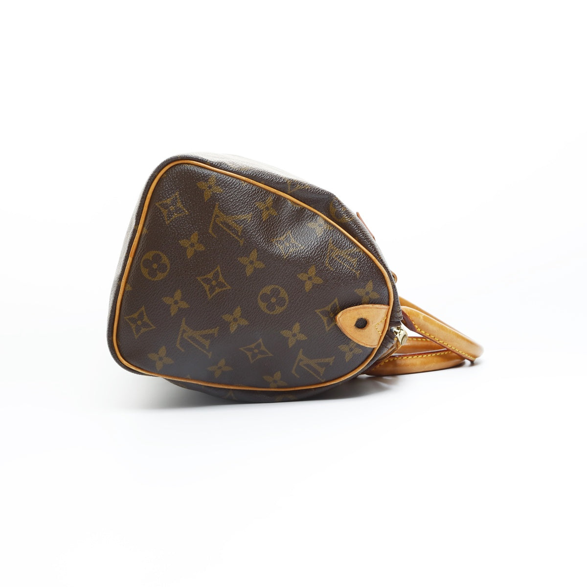 LOUIS VUITTON 1992 Monogram Speedy 25 Boston Bag Handbag Brown