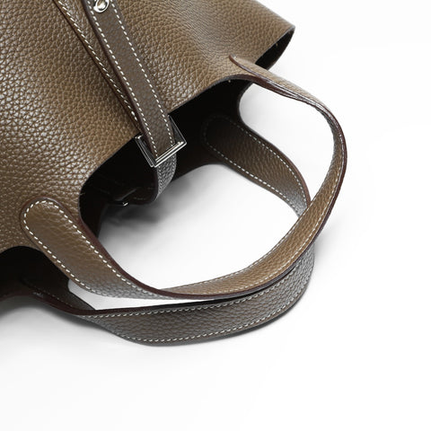 HERMES Picotin Lock PM W Stamp 2024 Handbag Brown WS23535