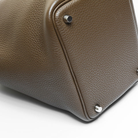 HERMES Picotin Lock PM W Stamp 2024 Handbag Brown WS23535