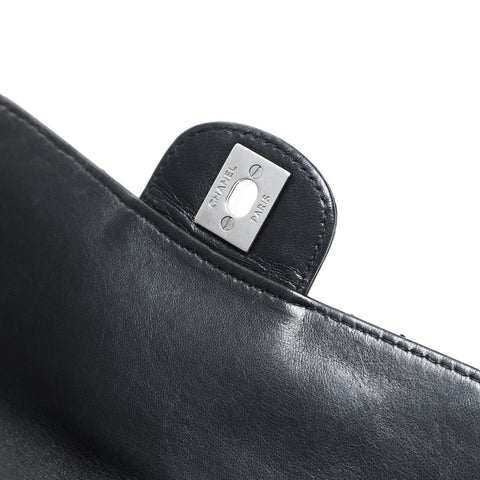 CHANEL No. 16 2012 Lambskin Chain Wallet Matelasse Shoulder Bag black WS23537