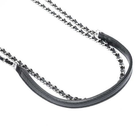 CHANEL No. 16 2012 Lambskin Chain Wallet Matelasse Shoulder Bag black WS23537