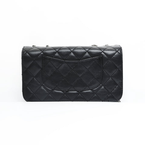 CHANEL No. 16 2012 Lambskin Chain Wallet Matelasse Shoulder Bag black WS23537