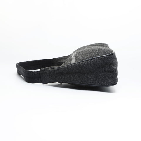PRADA Sport Line Wool Hobo Shoulder Bag gray WS23538