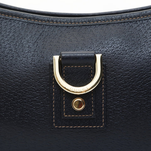 GUCCI Abby Leather Shoulder Bag Navy WS23539