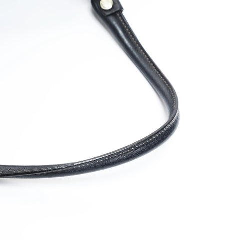 GUCCI Abby Leather Shoulder Bag Navy WS23539