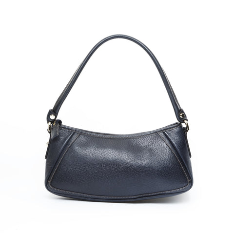 GUCCI Abby Leather Shoulder Bag Navy WS23539