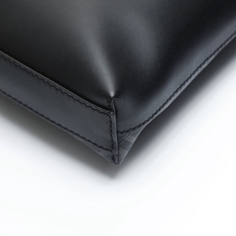 FENDI Diagonal PVC Shoulder Bag black WS23540