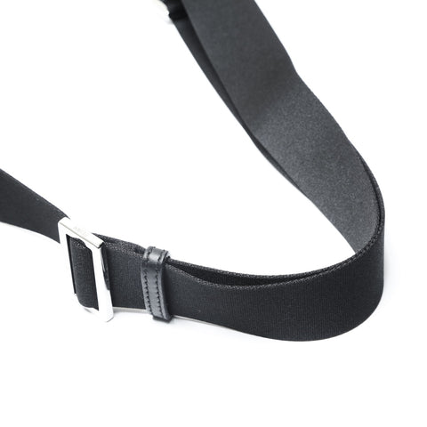 FENDI Diagonal PVC Shoulder Bag black WS23540