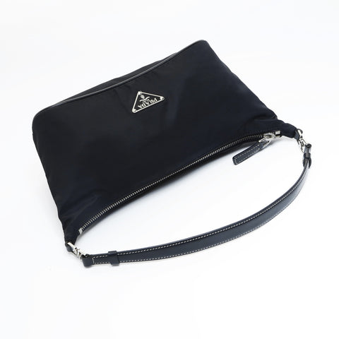 PRADA Nylon Shoulder Bag black WS23545