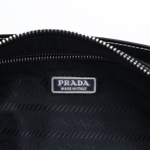 PRADA Nylon Shoulder Bag black WS23545
