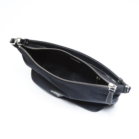 PRADA Nylon Shoulder Bag black WS23545
