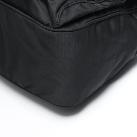 PRADA Nylon Triangle Logo Messenger Bag Shoulder Bag black WS23546
