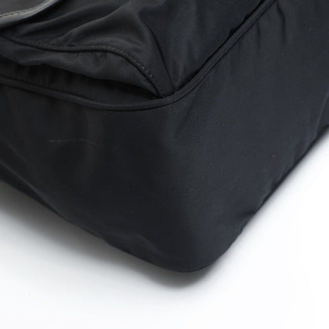 PRADA Nylon Triangle Logo Messenger Bag Shoulder Bag black WS23546