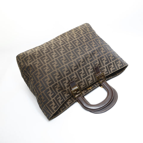 FENDI Zucca canvas Handbag Brown WS23547
