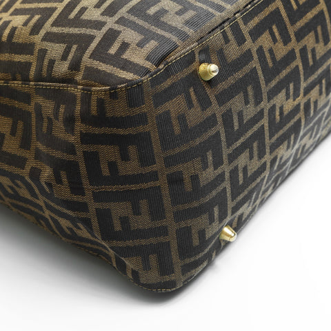 FENDI Zucca canvas Handbag Brown WS23547