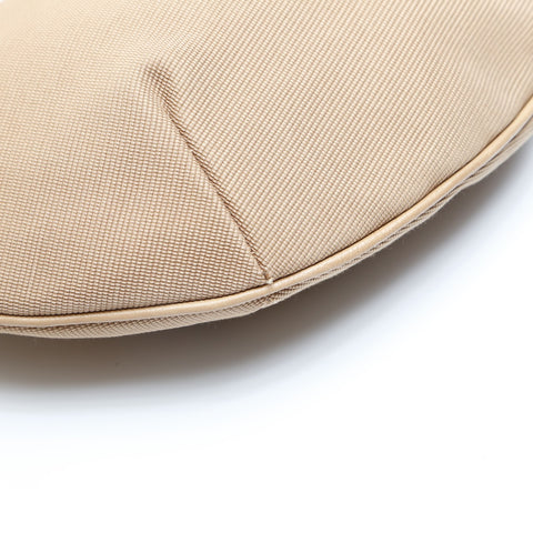 GUCCI Canvas Half Moon Shoulder Bag beige WS23550