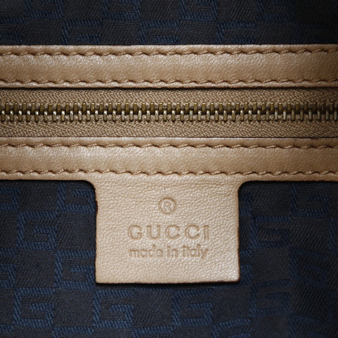 GUCCI Canvas Half Moon Shoulder Bag beige WS23550