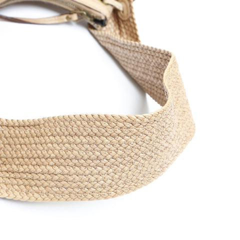 GUCCI Canvas Half Moon Shoulder Bag beige WS23550