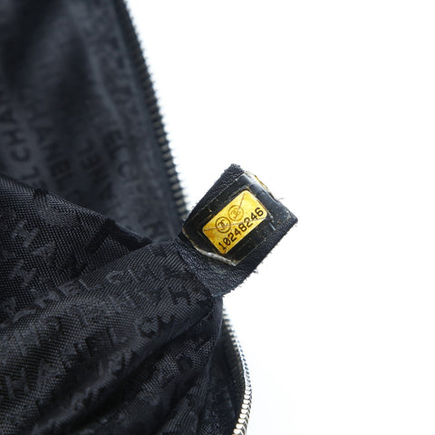 CHANEL 10 series 2005-2006 Lambskin Wild Stitch Chain Shoulder Bag black WS23551