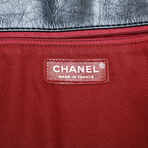 CHANEL No. 12 2008-2009 Large COCO Mark Chain Tote Tote Bag black WS23553