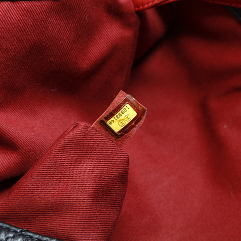 CHANEL No. 12 2008-2009 Large COCO Mark Chain Tote Tote Bag black WS23553