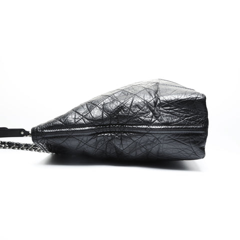 CHANEL No. 12 2008-2009 Large COCO Mark Chain Tote Tote Bag black WS23553