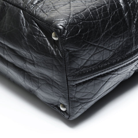 CHANEL No. 12 2008-2009 Large COCO Mark Chain Tote Tote Bag black WS23553