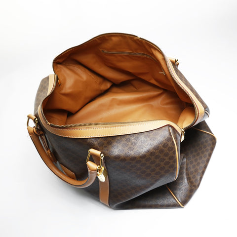 CELINE PVC Macadam Boston bag Brown WS23554