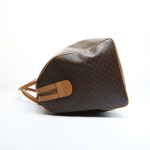 CELINE PVC Macadam Boston bag Brown WS23554